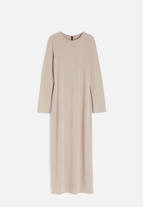 H&M - Jersey bodycon maxi dress - beige