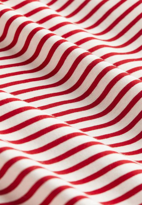 H&M - Oversized boat-neck top - red