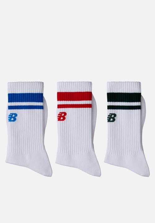 New Balance  - Sports Essentials Midcalf Sock 3 Pack - Assorted