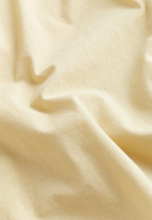 H&M - Cotton T-shirt - pale yellow