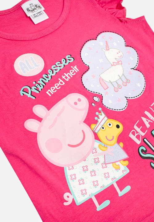 Character Group - Peppa pig short sleeve pj set - pink