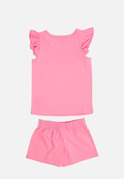 Character Group - Snoopy short sleeve pj set - pink