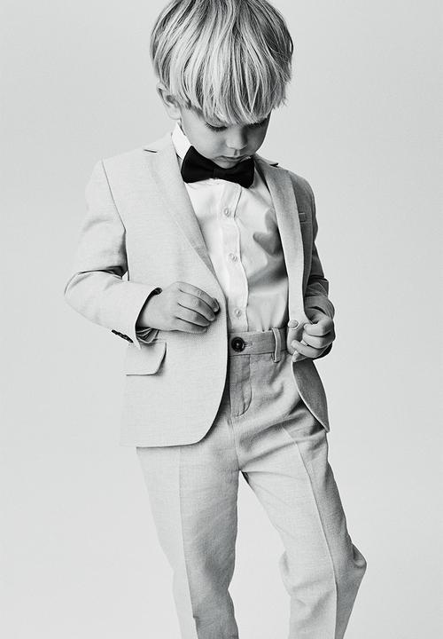 H&M - Slim fit suit trousers - light greige