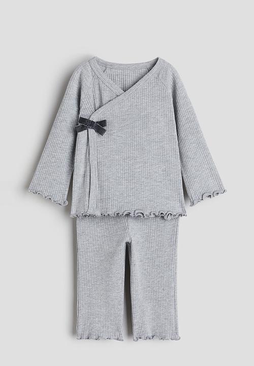 H&M - 2-Piece cotton set - grey marl