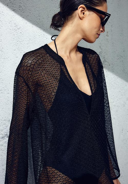 H&M - Knitted tunic - black