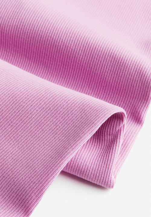 H&M - Ribbed t-shirt - pink