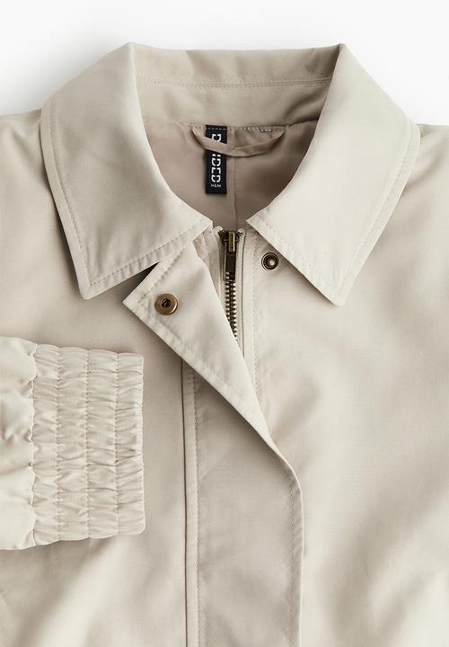 H&M - Shoulder-pad bomber jacket - beige