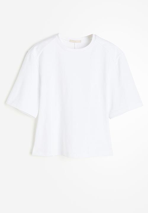 H&M - Tapered-waist top - white