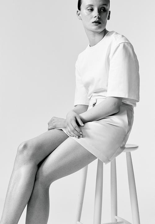 H&M - Tapered-waist top - white