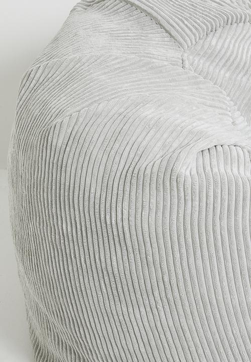 Sixth Floor - Bella large beanbag - silver