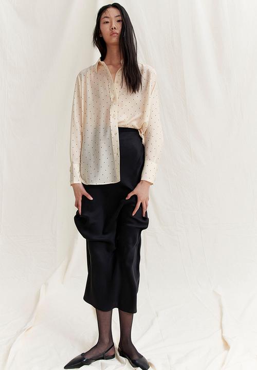 H&M - Shirt - cream/spotted