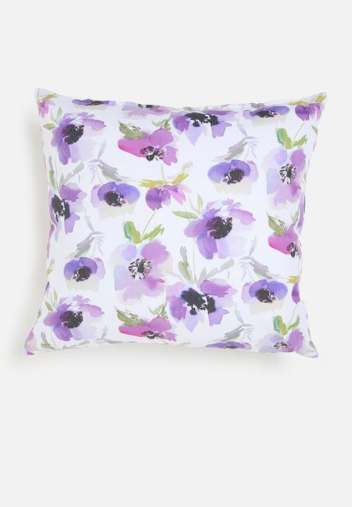 Sixth Floor - Lavender printed cushion cover - Purple