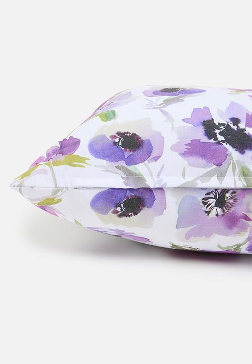 Sixth Floor - Lavender printed cushion cover - Purple