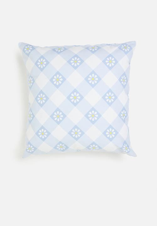 Sixth Floor - Daisy cushion cover - Blue