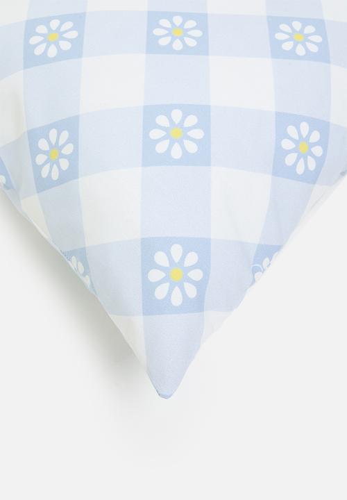 Sixth Floor - Daisy cushion cover - Blue