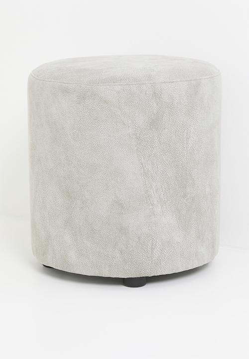 Sixth Floor - Quaid small ottoman - Dakar stone