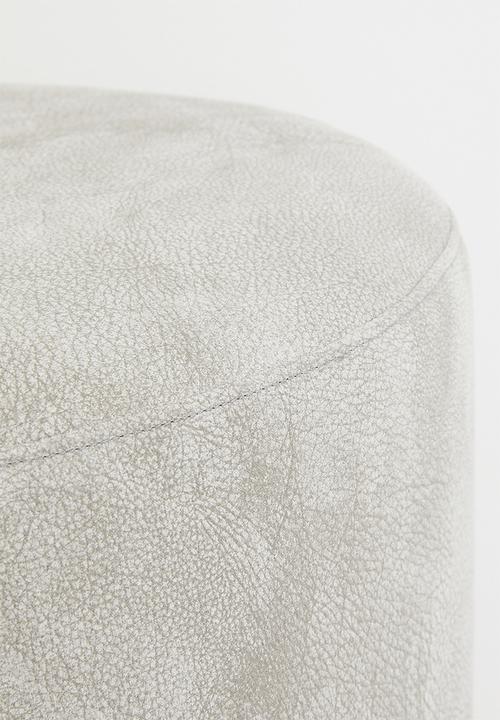 Sixth Floor - Quaid small ottoman - Dakar stone