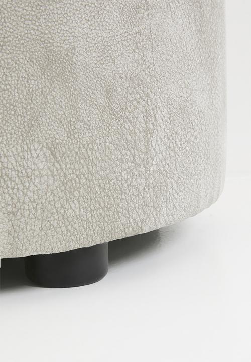 Sixth Floor - Quaid small ottoman - Dakar stone