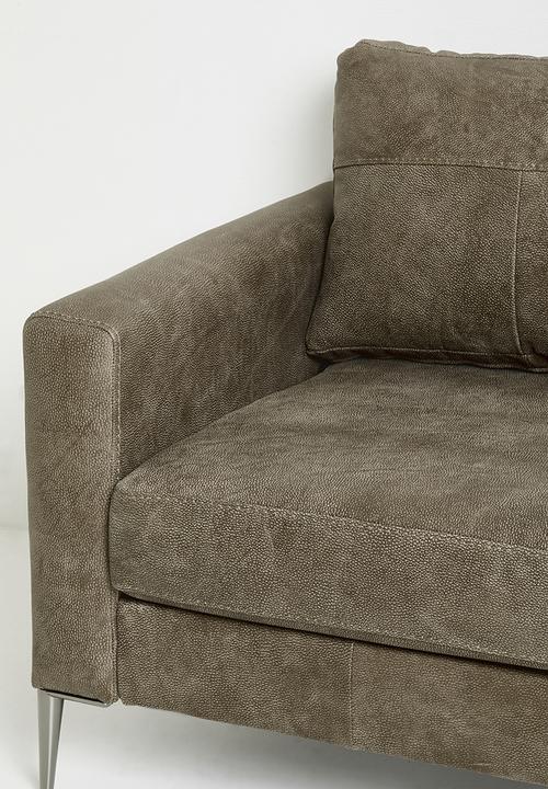 Sixth Floor - Terra armchair genuine leather - andes stone