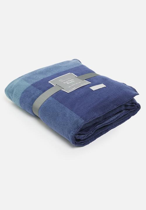 Haven & Earth  - Top Suede Bed Blanket - Midnight