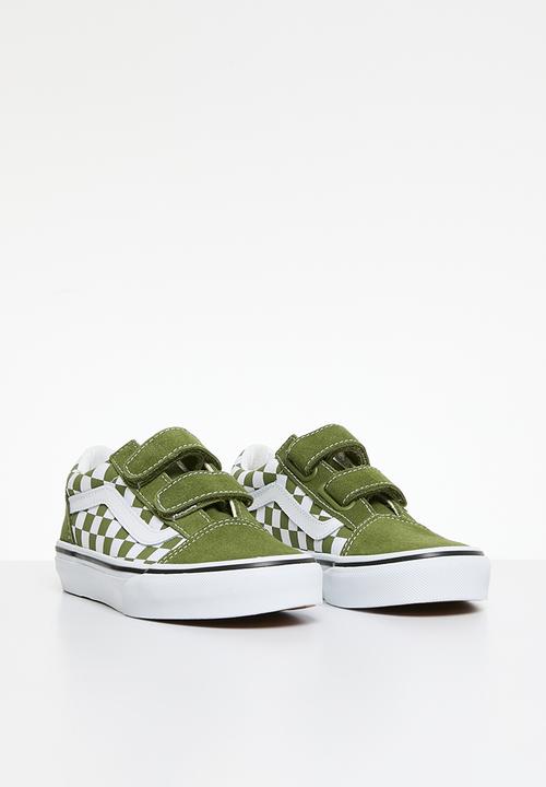 Vans - Old Skool V-Color Theory Checkerboard - Pesto
