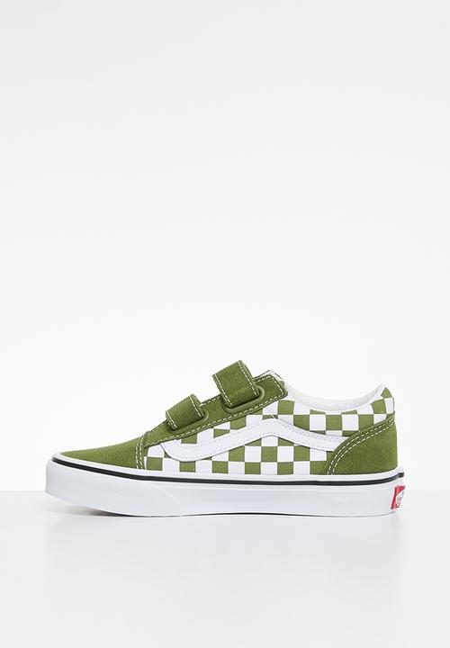 Vans - Old Skool V-Color Theory Checkerboard - Pesto