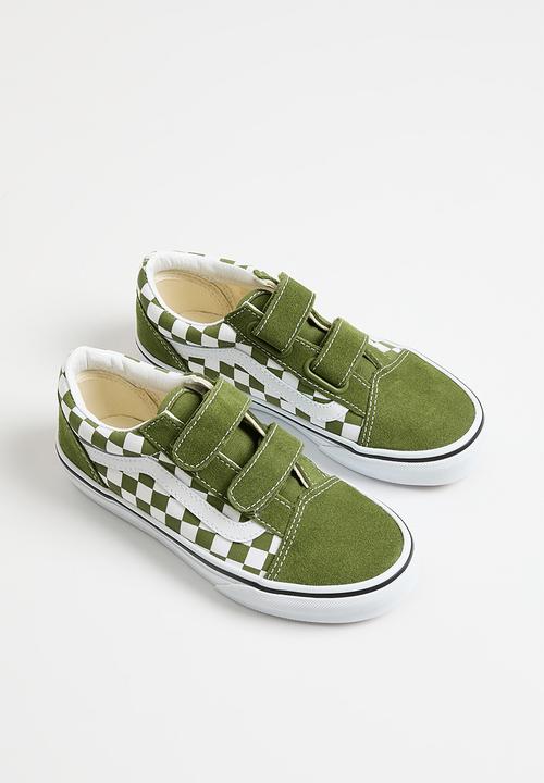 Vans - Old Skool V-Color Theory Checkerboard - Pesto