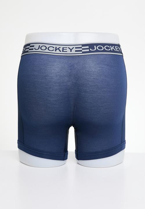 Jockey - Sport modrnist long leg trunk - blue