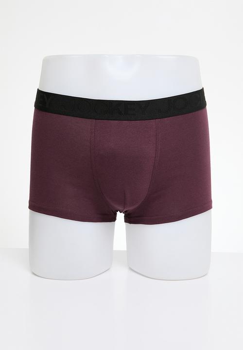 Jockey - Bot regular leg trunks - gentlemens club & deep sangria