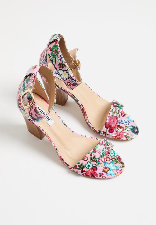 Madison® - Allan 3 block heel - pink floral