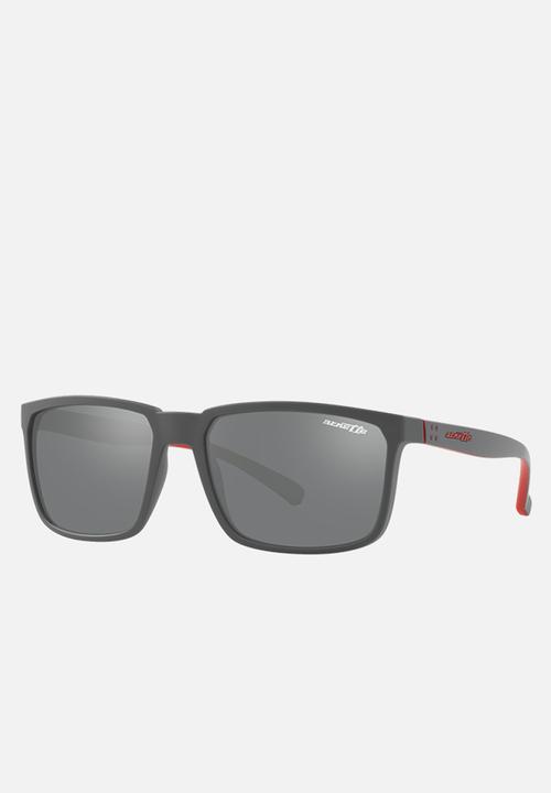 Arnette - Stripe grey mirror silver 58mm  - matte grey