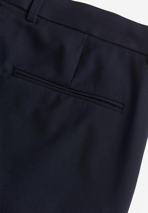 H&M - Slim fit suit trousers - navy blue