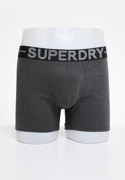 Superdry. - Boxer 3-Pack - raven black marl