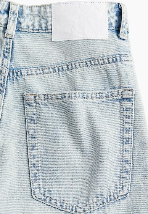 H&M - Wide high jeans - pale denim blue