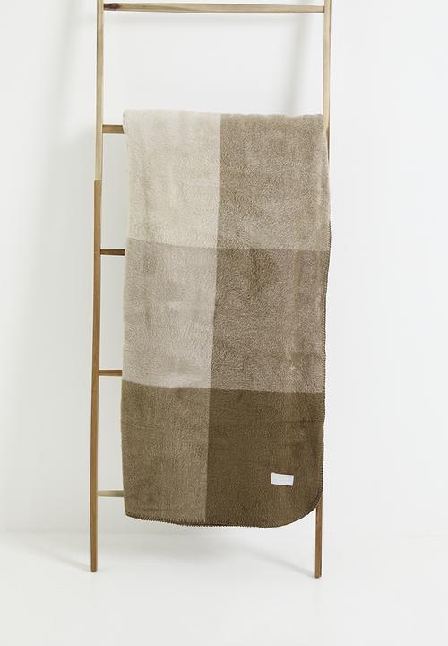 Haven & Earth  - Top Suede Blanket - Coffee