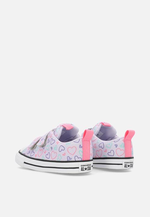 Converse - Chuck taylor all star hearts easy-on - vapor violet/oops pink/ white
