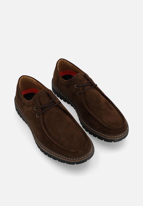 MAZERATA - Raymond 1 faux suede - chocolate