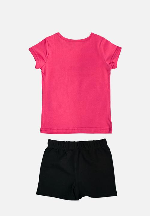 Character Group - Barbie shorts set - pink & black
