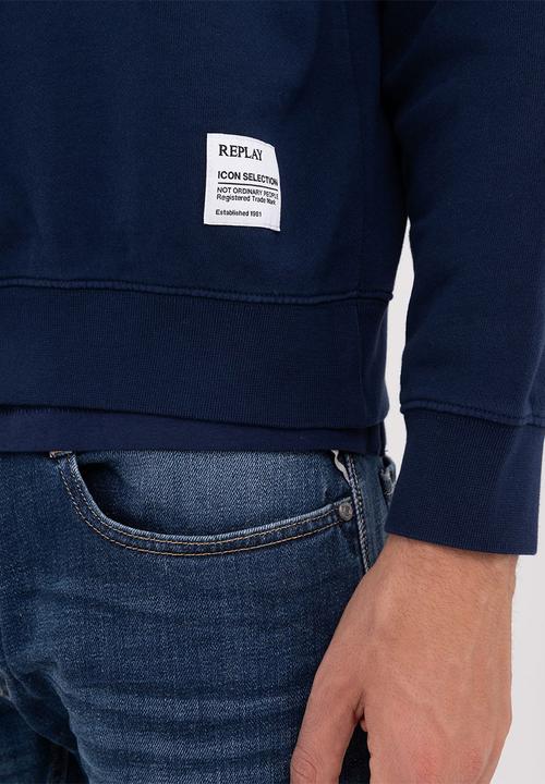 Replay - Felpa regular - indigo blue