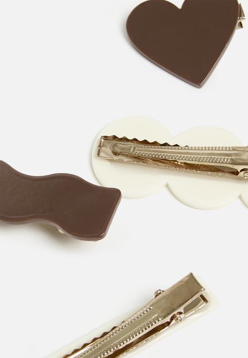 Me&B - Heart Hair Clip - multi