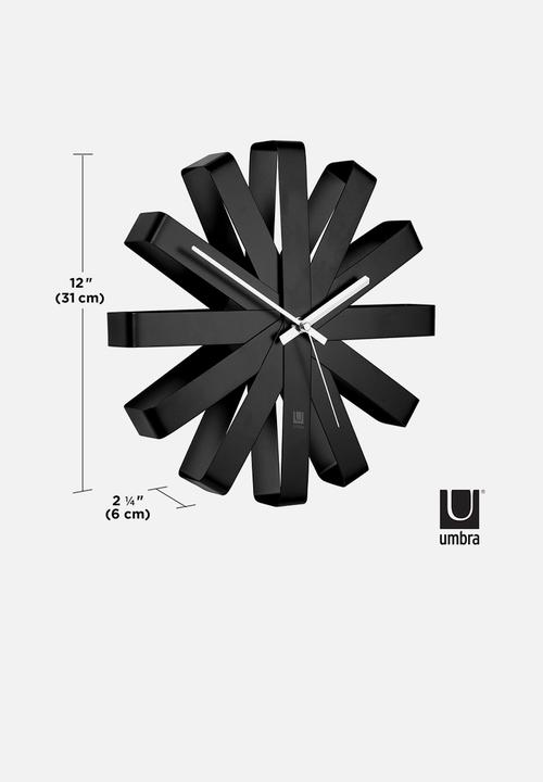 Umbra - Ribbon wall clock - black