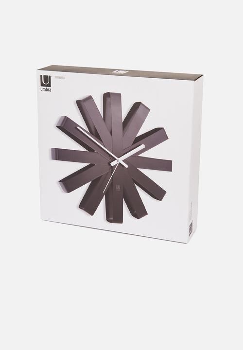 Umbra - Ribbon wall clock - black