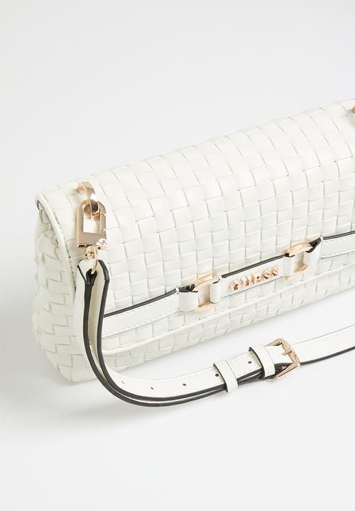 GUESS - Majka crossbody flap - white