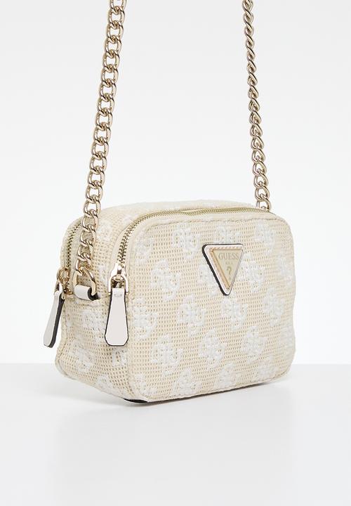 GUESS - Vikky ii camera crossbody - white logo