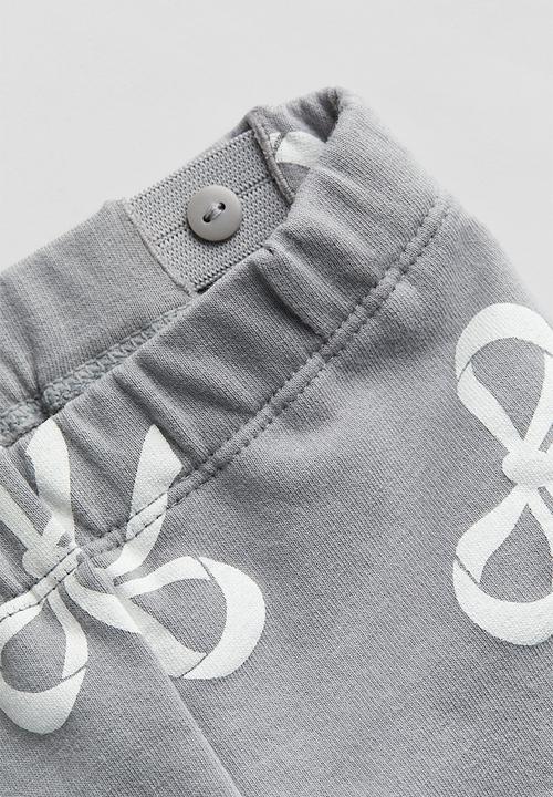 H&M - Brushed-inside leggings - grey bows