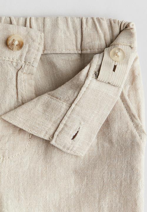H&M - 3-Piece linen-blend set - light beige 