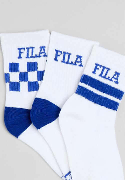 FILA - Forest Three Quarter Sock - White