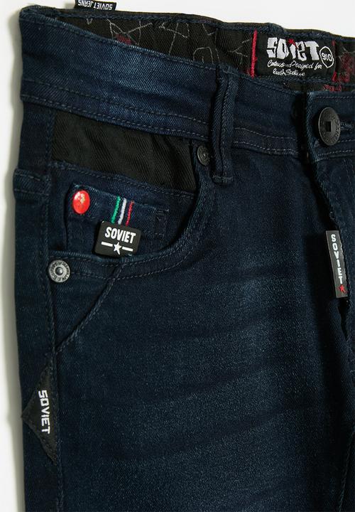 SOVIET - Boys denim short - indigo