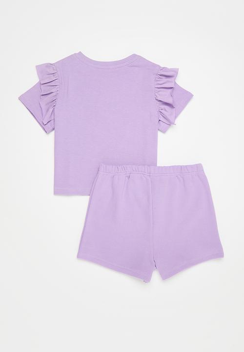 Pop Candy - Tee & short set - lilac