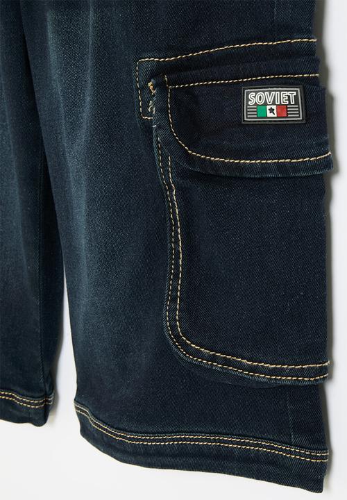 SOVIET - Boys denim short - indigo